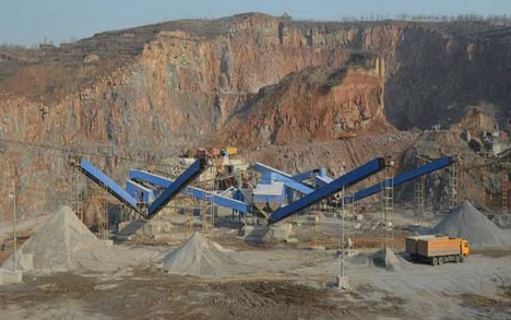 石料生產(chǎn)線圖片