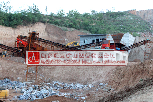 安徽淮北石料生產(chǎn)線現(xiàn)場