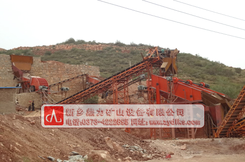 湖北大冶市保安鎮(zhèn)時產(chǎn)200-300石灰石生產(chǎn)線現(xiàn)場