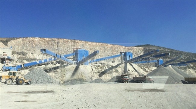 安徽淮北石料生產(chǎn)線現(xiàn)場